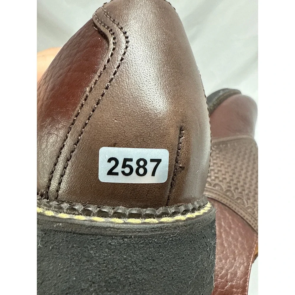 U.S. Trask Mens Saddle Shoes Leather Brown Lace Up Oxford Dress‎ Shoes 10.5M EUC